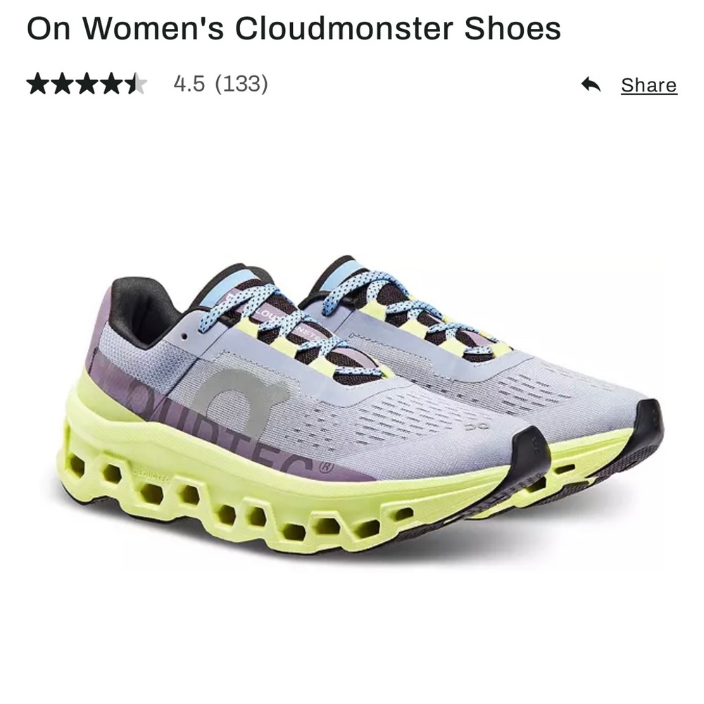 On Women’s Cloudmonster size 8.5